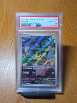2023 POKEMON MEW EN-151 ILLUSTRATION RARE #173 PIKACHU PSA 10 - Image 2