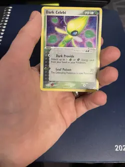 Celebi Dark 4/101 Hidden Legends Holo Pokemon Fair Condition - Image 1