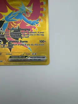 Roaring Moon ex 262/182 SV04: Paradox Rift Holo Pokemon Tcg Hyper Rare Gold - Image 5