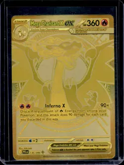 2025 Pokemon Phantasmal Flames Mega Charizard X ex Hyper Rare #130/094 - Image 1