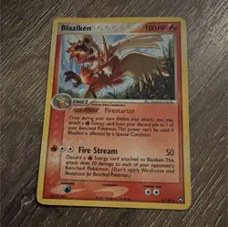 Pokemon TCG Blaziken 5/108 EX Power Keepers Holo Rare Stage 2 100 HP 2007 - Image 1