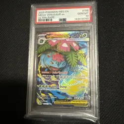 2025 POKEMON MEG EN-MEGA EVOLUTION ULTRA RARE #155 MEGA VENUSAUR EX PSA 10 - Image 1