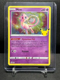 Mew 011/025 Holo Rare Pokemon 2021 Celebrations NM - Image 1