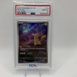 PSA 10 - 151 CS Pikachu Gengar #172 2025 Pokemon - Image 1