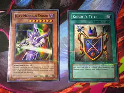 Yugioh! Dark Magician Knight ROD-EN001 & Knight’s Title ROD- EN002 - Promo NM- 2 - Image 1