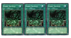 Yugioh- 3X Giant Trunade - Common - 1st Edition - 5DS3-EN020 - Light Play - Image 1
