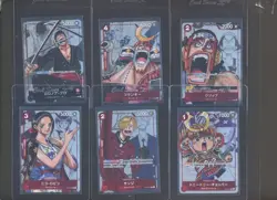 Lot of (9) One Piece TCG 25th Anniversary Japanese Mixed Promos - Image 1