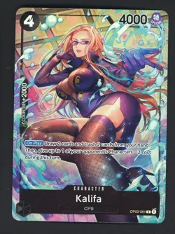 One Piece TCG OP03-081 Kalifa Alt ART Rare Foil - Image 1