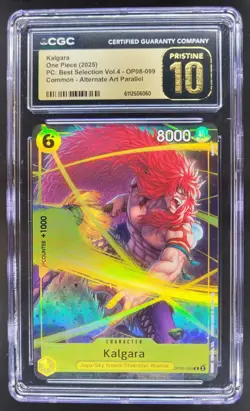 2025 ONE PIECE CCG KALGARA ALT ART OP08-099 CGC 10 PRISTINE B PT - Image 1