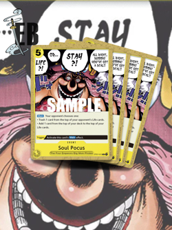 One Piece! 4x Soul Pocus ST07-015 C - Big Mom Starter 7 - English Playset - NM - Image 1