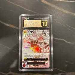2025 One Piece OP11 En Honesty Impact Alternate Art #018 cgc 10 pristine - Image 1