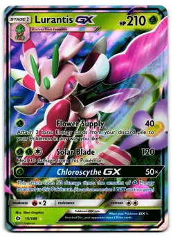 Lurantis GX 15/149 - Sun & Moon Rare GX Pokemon TCG Holo - M/LP Card - Image 1