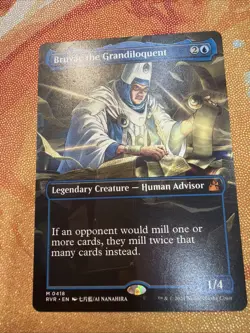 MTG Bruvac the Grandiloquent BORDERLESS - Ravnica Remastered #418 - Image 1