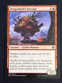 1x Dragonlord's Servant (126) Iconic Masters LP MTG Magic the Gathering x1 MKE - Image 1