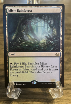 Misty Rainforest MTG Modern Masters 2017 NM Near Mint Fetch Land Magic Regular - Image 1