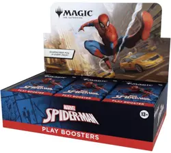 3x Magic The Gathering MTG Marvel SpiderMan Play Booster Box, In Hand - Image 1