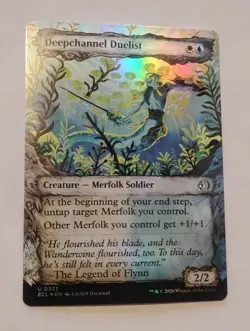 Deepchannel Duelist (Showcase) Lorwyn Eclipsed Foil, Unused - Image 1
