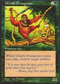 4x MTG Uktabi Orangutan, Light Play, English Visions - Image 1