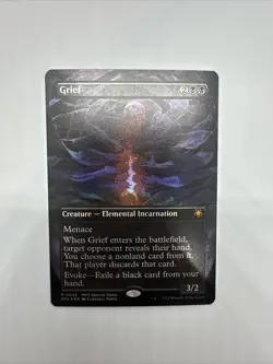 MTG Magic: The Gathering FOIL Grief Borderless SPG! - Image 1
