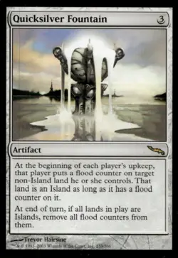 2003 Magic MTG Mirrodin Quicksilver Fountain #233 - Image 1