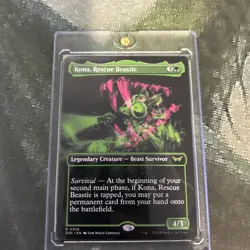 MTG Kona, Rescue Beastie (Showcase) - Duskmourn: House of Horror (DSK) #358 MTG - Image 3