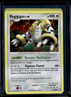 2008 Pokemon Diamond & Pearl Legends Awakened Regigigas #37/146 - Image 1
