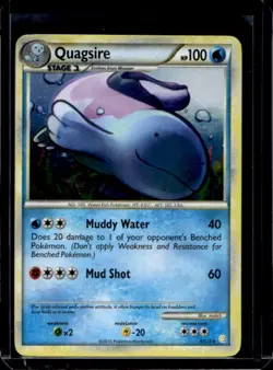 2010 Pokemon HeartGold & SoulSilver Quagsire Holo #9/123 - Image 1