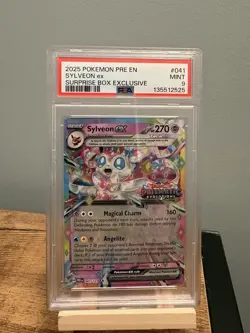 Pokemon TCG SV-Prismatic Sylveon EX #41/131 Stamped Promo PSA 9 - Image 1
