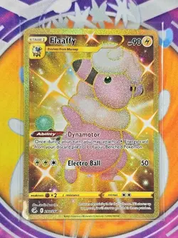 🔥Pokemon TCG Flaaffy 280/264 Gold Full Art Secret Rare Fusion Strike Sleeve🔥📈 - Image 3
