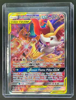 2016-19 Pokemon SM Black Star Promos Charizard & Braixen Tag Team #SM230 - Image 1