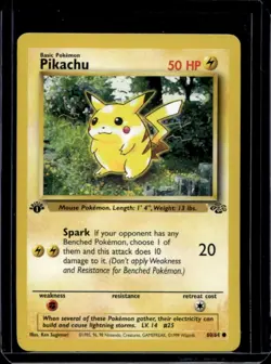 1999 Pokemon Jungle 1st Edition Pikachu #60/64 - Image 1