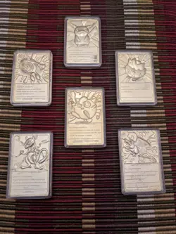 Pokemon 23K gold plated trading cards 1999 Burger King full set Mewtwo Charizard - Image 3