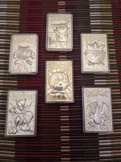 Pokemon 23K gold plated trading cards 1999 Burger King full set Mewtwo Charizard - Image 4