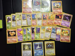 Lot Of 29 VTG Pokemon Cards Fossil Jungle Base Set Rocket Japanese Holo HP-MP - Image 1