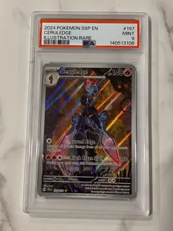 Ceruledge Surging Sparks Illustration Rare Pokemon TCG Card 197/191 Psa9 - Image 1