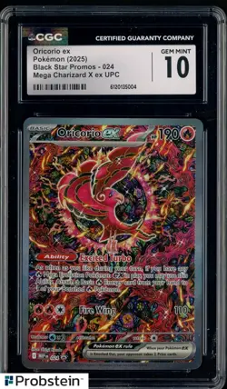 Oricorio ex 024 CGC GEM MINT 10 Mega Evolution UPC Promo Pokemon - Image 1
