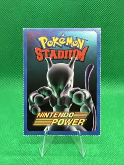 2000 Nintendo Power Pokemon Stadium Mewtwo Insert Card. Extremely Rare! - Image 1