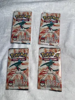 Lot Of 4 Pokemon TCG Pop Series 7 Booster Packs Sealed English - Image 1