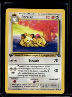 1999 Pokemon Jungle 1st Edition Persian #42/64 - Image 1