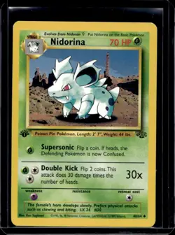 1999 Pokemon Jungle 1st Edition Nidorina #40/64 - Image 1