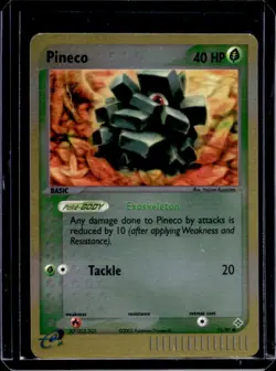 2003 Pokemon EX Dragon Pineco Reverse Holo #71/97 - Image 1