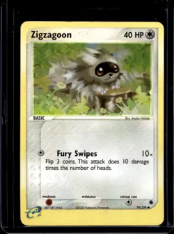 2003 Pokemon EX Ruby & Sapphire Zigzagoon #79/109 - Image 1