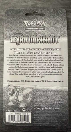 POKEMON HS TRIUMPHANT blister booster PACK Brand New *Factory Sealed* - Image 2