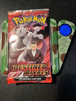22.5g HEAVY Pokemon Destined Rivals Booster Pack Sealed 2025 - Gio’s Mewtwo Art - Image 1