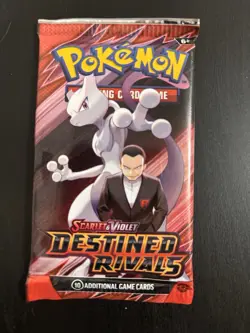 22.5g HEAVY Pokemon Destined Rivals Booster Pack Sealed 2025 - Gio’s Mewtwo Art - Image 2