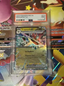 2025 Pokemon PRE EN Dragapult EX #073 PSA 9 Mint - Image 1