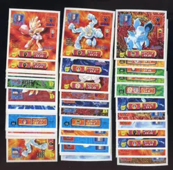 Lot of (82) Assorted Pokemon Japanese Amada Japan Stickera - Image 1