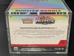 Pokemon SV8.5 Prismatic Evolutions Sealed Booster Bundle Display W/Acrylic Case - Image 3