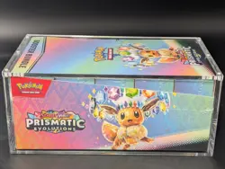 Pokemon SV8.5 Prismatic Evolutions Sealed Booster Bundle Display W/Acrylic Case - Image 4