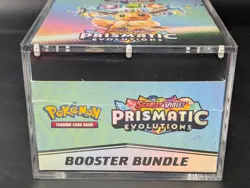 Pokemon SV8.5 Prismatic Evolutions Sealed Booster Bundle Display W/Acrylic Case - Image 5